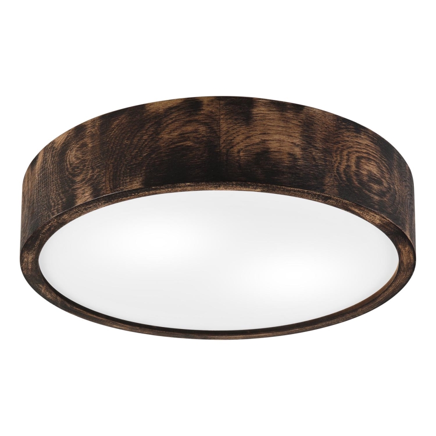 Deckenleuchte OAK SMOKY 2xE27/15W/230V ø 37,5 cm Eiche/dunkelbraun