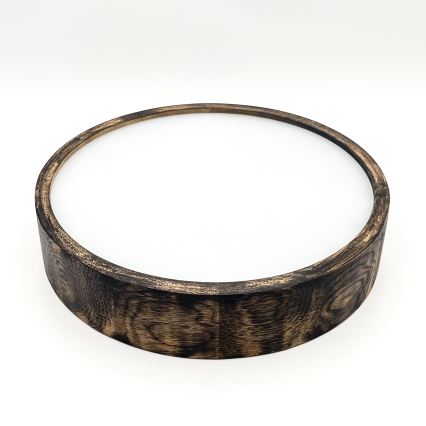 Deckenleuchte OAK SMOKY 2xE27/15W/230V ø 37,5 cm Eiche/dunkelbraun