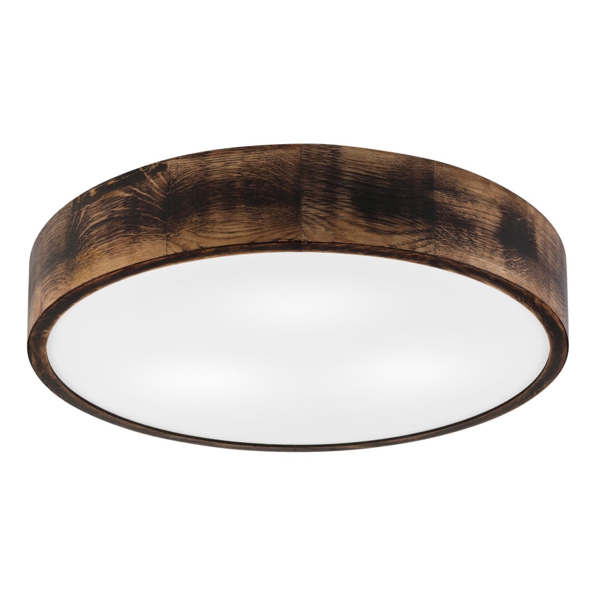 Deckenleuchte OAK SMOKY 3xE27/15W/230V ø 47,5 cm Eiche/dunkelbraun