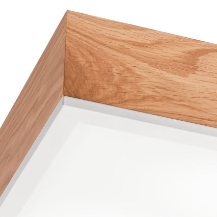 Deckenleuchte OAK SQUARE 2xE27/15W/230V 31x31 cm Eiche/weiß