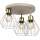 Deckenleuchte PARKLA 3xE27/15W/230V beige/golden