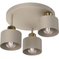 Deckenleuchte PARKLA 3xE27/15W/230V beige/golden