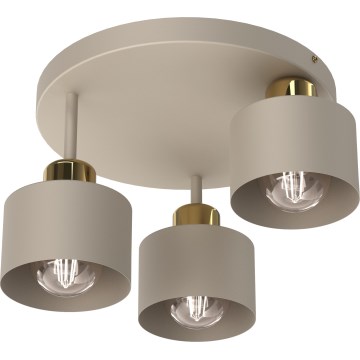 Deckenleuchte PARKLA 3xE27/15W/230V beige/golden