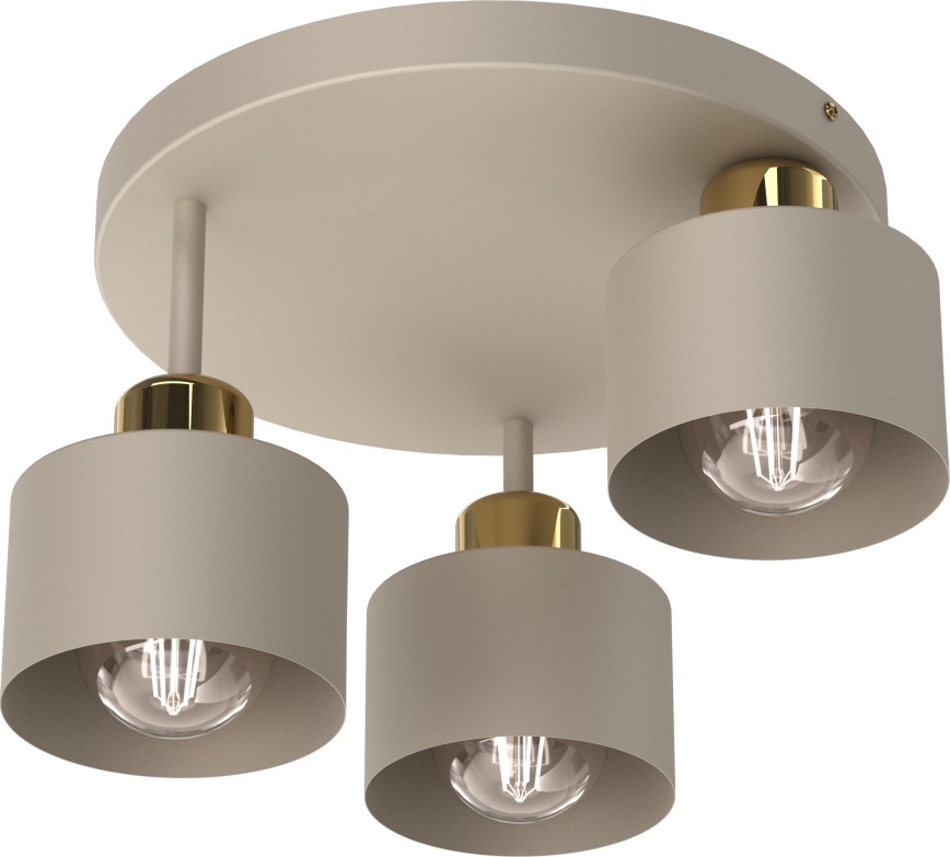 Deckenleuchte PARKLA 3xE27/15W/230V beige/golden