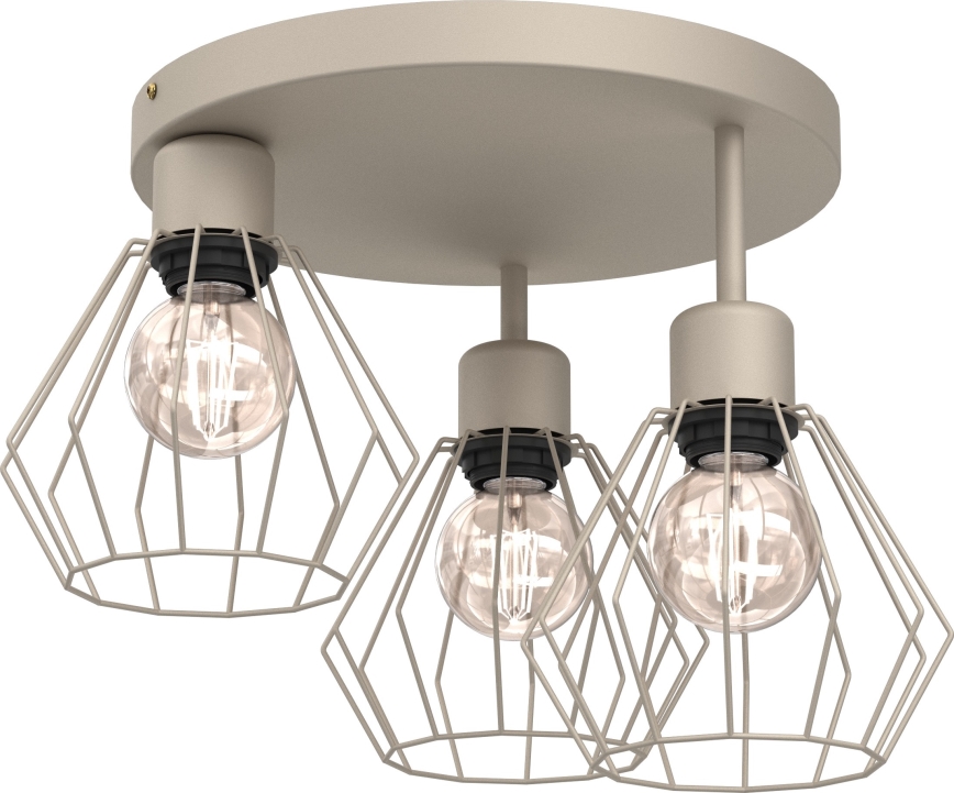 Deckenleuchte PARKLA 3xE27/15W/230V beige