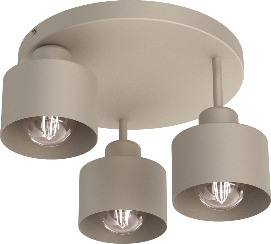Deckenleuchte PARKLA 3xE27/15W/230V beige