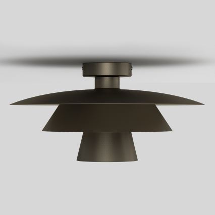 Deckenleuchte PLATO 1xE27/15W/230V Ø 32 cm anthrazit