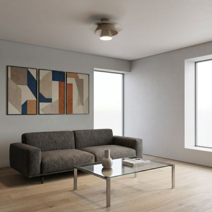 Deckenleuchte PLATO 1xE27/15W/230V Ø 32 cm beige