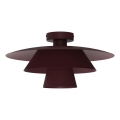 Deckenleuchte PLATO 1xE27/15W/230V Ø 32 cm bordeaux