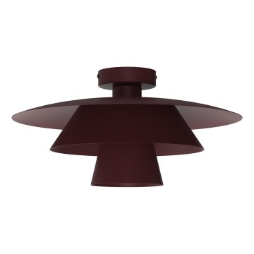 Deckenleuchte PLATO 1xE27/15W/230V Ø 32 cm bordeaux