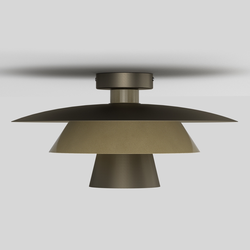 Deckenleuchte PLATO 1xE27/15W/230V Ø 32 cm bronzefarben