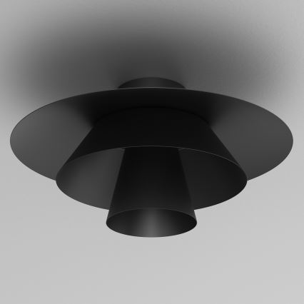 Deckenleuchte PLATO 1xE27/15W/230V Ø 32 cm schwarz