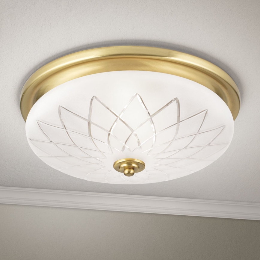 Deckenleuchte PORTO 2xE27/40W/230V d 37 cm golden