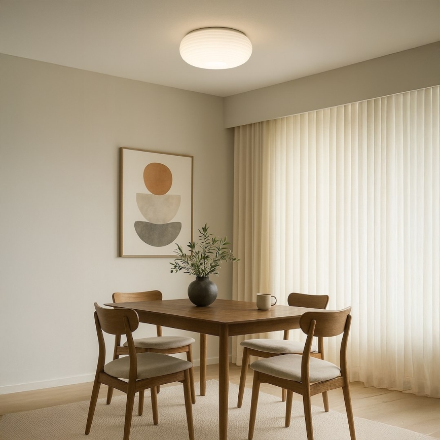 Deckenleuchte PULSO 3xE27/15W/230V Ø 42 cm weiß