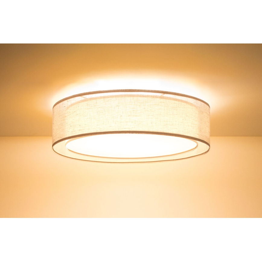 Deckenleuchte PURO 2xE27/40W/230V Ø 50 cm beige