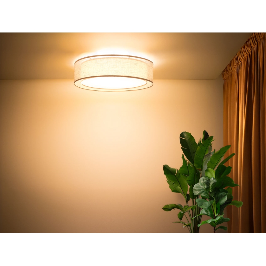 Deckenleuchte PURO 2xE27/40W/230V Ø 50 cm beige
