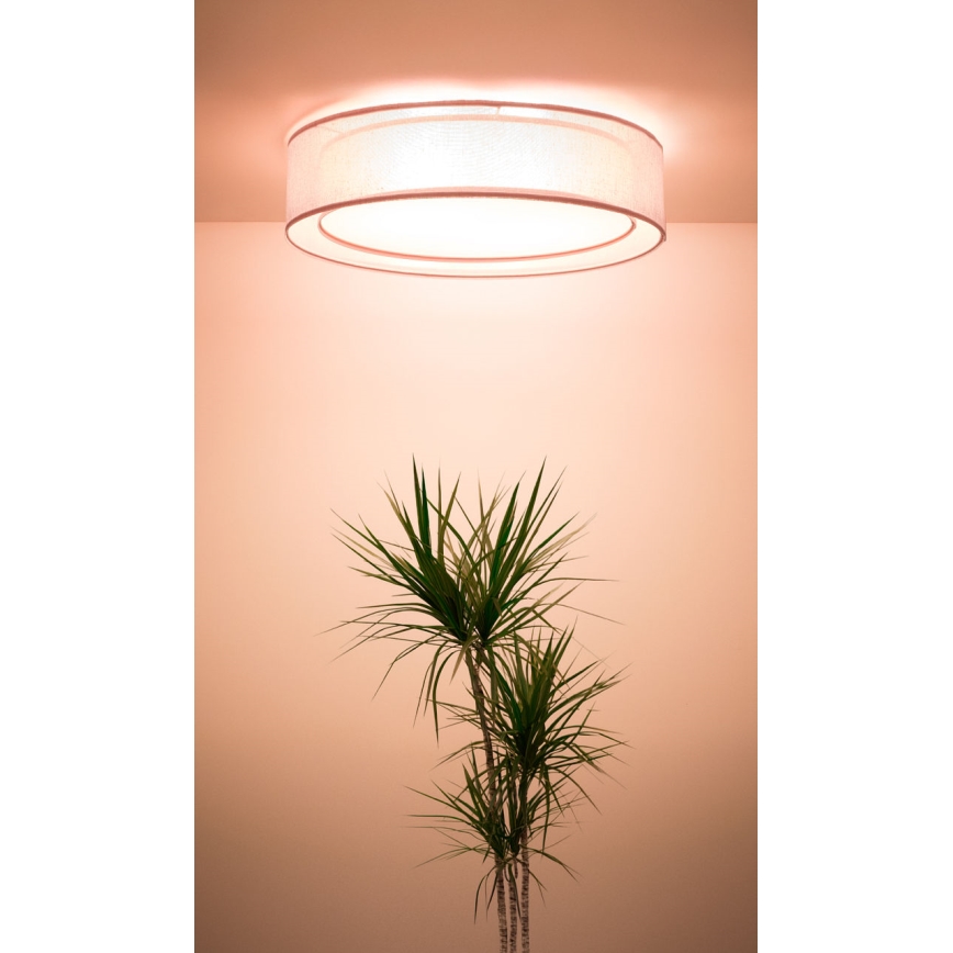 Deckenleuchte PURO 2xE27/40W/230V Ø 50 cm rosa
