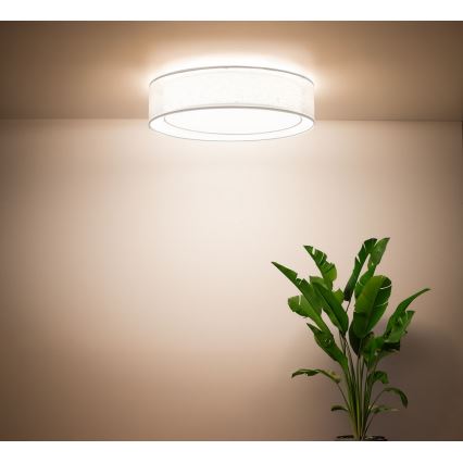 Deckenleuchte PURO 2xE27/40W/230V Ø 50 cm weiß