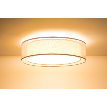 Deckenleuchte PURO 2xE27/40W/230V Ø 60 cm beige