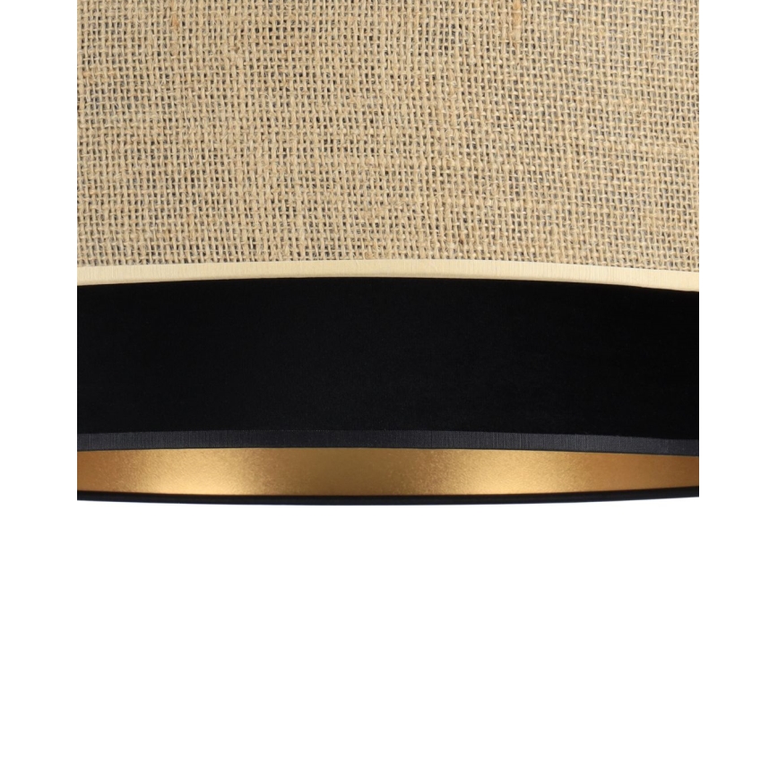 Deckenleuchte SARTA 1xE27/60W/230V Ø 45 cm schwarz/Jute