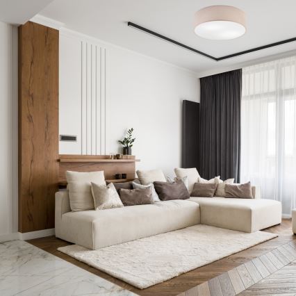 Deckenleuchte SIRJA 2xE27/15W/230V Ø 45 cm Beige