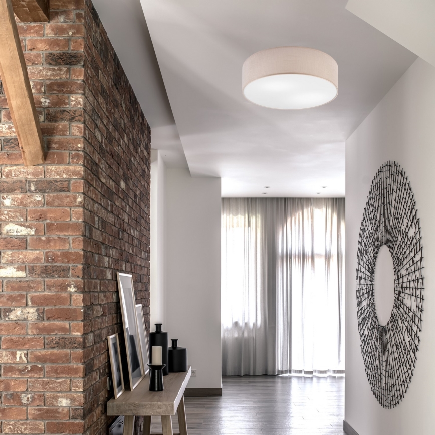 Deckenleuchte SIRJA 2xE27/15W/230V Ø 45 cm Beige