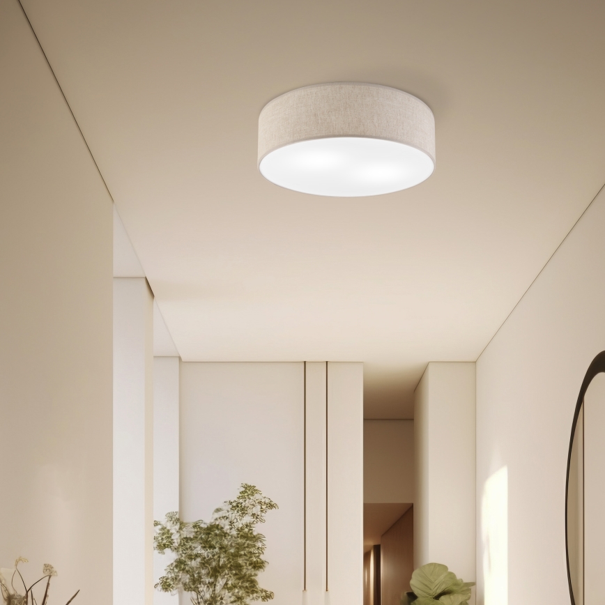 Deckenleuchte SIRJA 2xE27/15W/230V Ø 45 cm beige