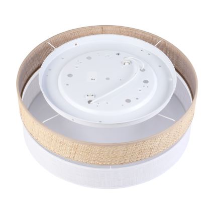 Deckenleuchte SIRJA BOHO 2xE27/15W/230V Ø 45 cm beige/weiß