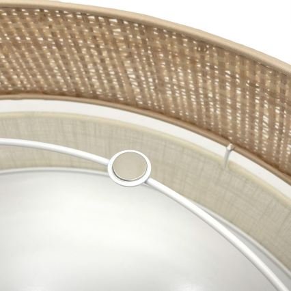 Deckenleuchte SIRJA DOUBLE BOHO 2xE14/15W/230V Ø 35 cm beige/creme
