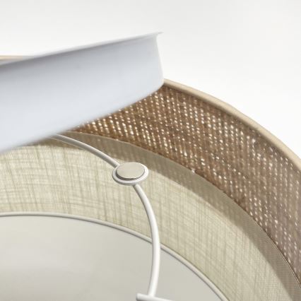 Deckenleuchte SIRJA DOUBLE BOHO 2xE14/15W/230V Ø 35 cm beige/creme