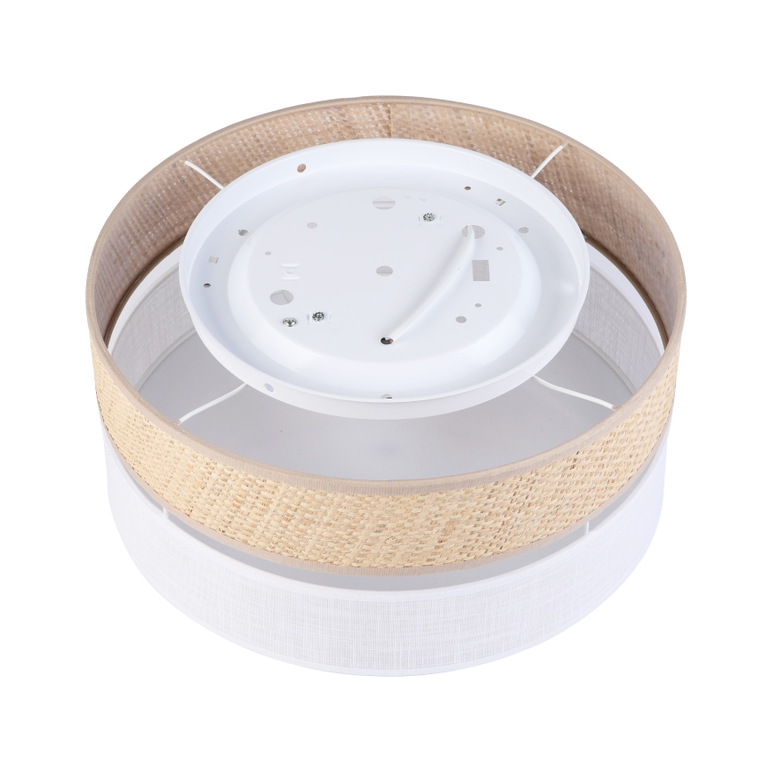 Deckenleuchte SIRJA DOUBLE BOHO 2xE14/15W/230V Ø 35 cm beige/weiß