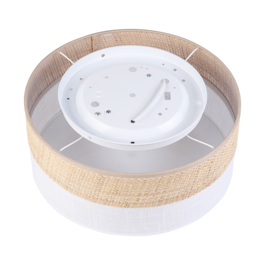 Deckenleuchte SIRJA DOUBLE BOHO 2xE14/15W/230V Ø 35 cm beige/weiß