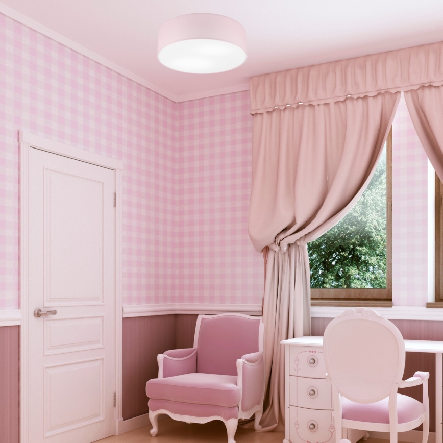 Deckenleuchte SIRJA PASTEL 2xE27/15W/230V Ø 45 cm rosa