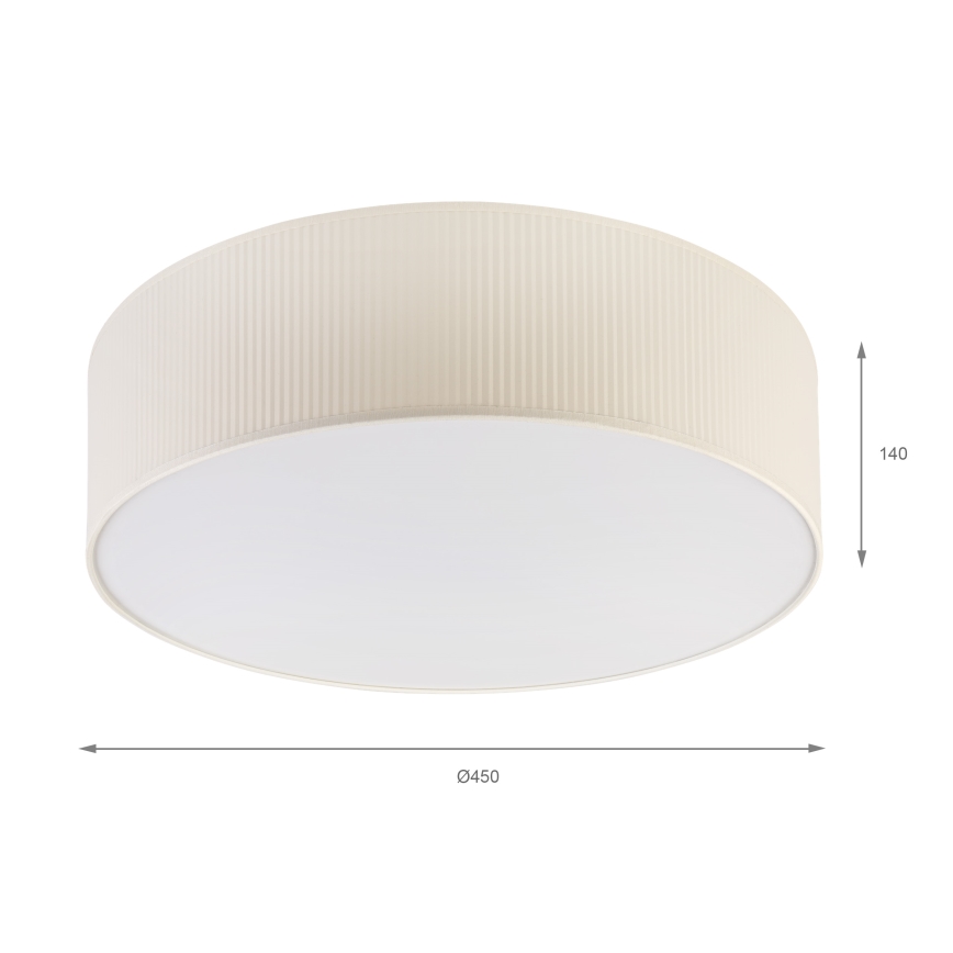 Deckenleuchte SIRJA PLISADO 4xE27/15W/230V Ø 45 cm cremefarben