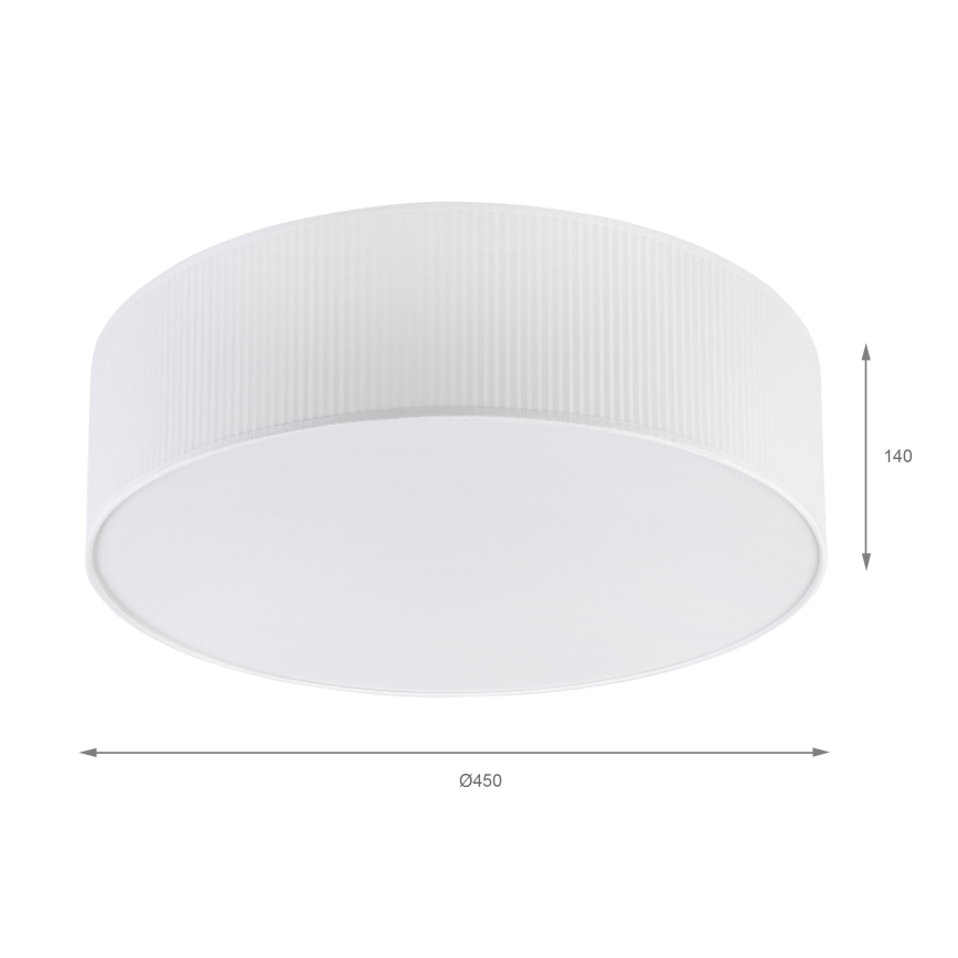 Deckenleuchte SIRJA PLISADO 4xE27/15W/230V Ø 45 cm weiß