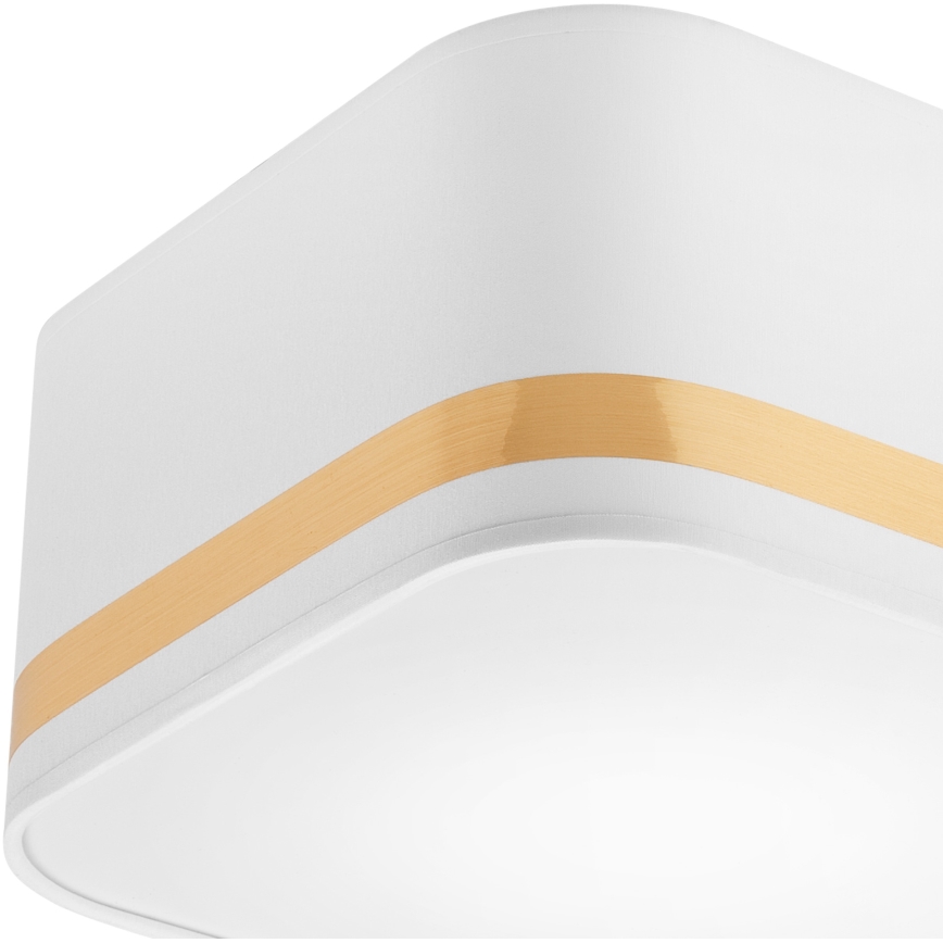 Deckenleuchte SIRJA SQUARE STRIPE 2xE27/15W/230V weiß/golden