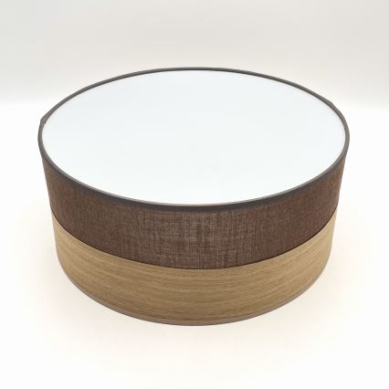 Deckenleuchte SIRJA WOOD 1xE27/15W/230V d 35 cm braun/Eiche