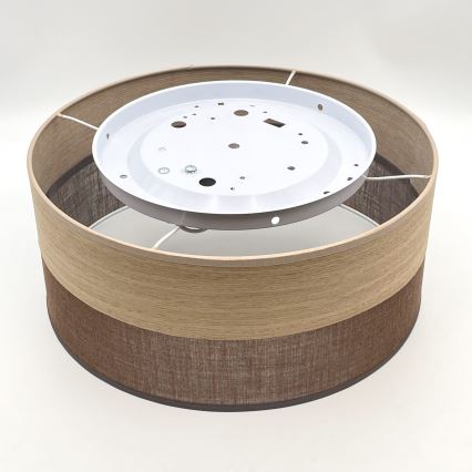 Deckenleuchte SIRJA WOOD 1xE27/15W/230V d 35 cm braun/Eiche