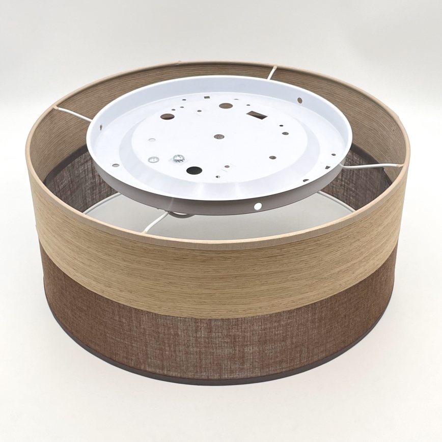 Deckenleuchte SIRJA WOOD 1xE27/15W/230V d 35 cm braun/Eiche