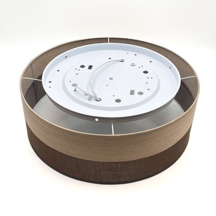 Deckenleuchte SIRJA WOOD 2xE27/15W/230V d 45 cm braun/Eiche