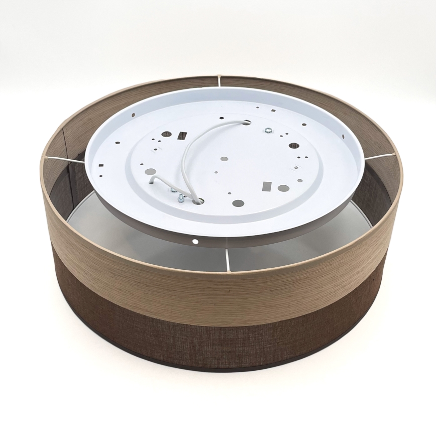 Deckenleuchte SIRJA WOOD 2xE27/15W/230V d 45 cm braun/Eiche