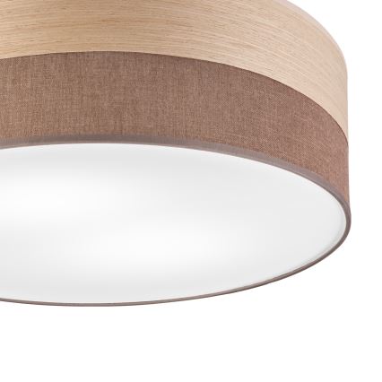 Deckenleuchte SIRJA WOOD 2xE27/15W/230V d 45 cm braun/Eiche