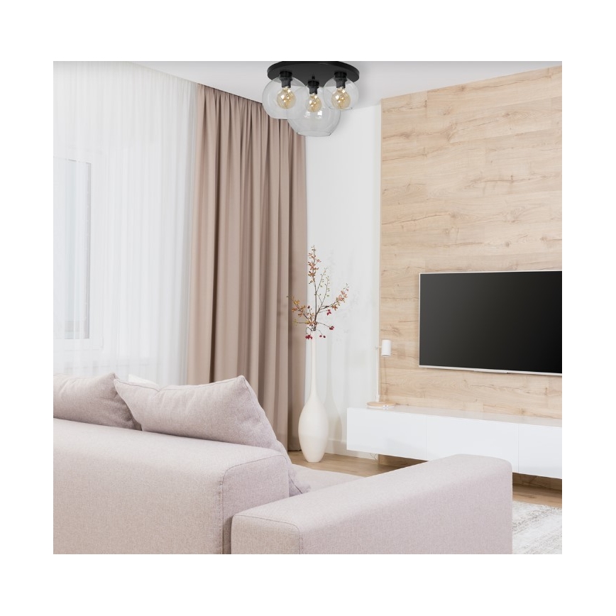 Deckenleuchte SOFIA 3xE27/60W/230V klar