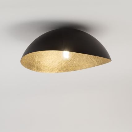 Deckenleuchte SOLARIS 1xE27/60W/230V Ø 48 cm Schwarz/Gold