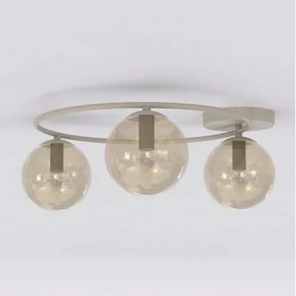 Deckenleuchte SOPRA 3xE14/10W/230V beige/rauchbeige