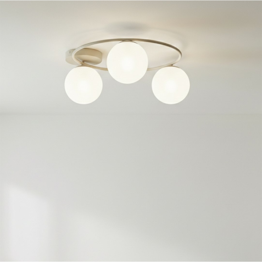 Deckenleuchte SOPRA 3xE14/10W/230V beige/weiß