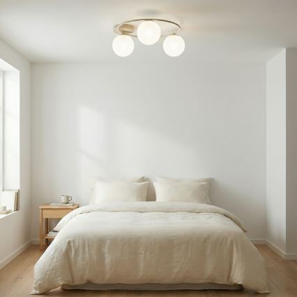 Deckenleuchte SOPRA 3xE14/10W/230V beige/weiß