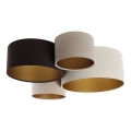 Deckenleuchte SPACE 4xE27/60W/230V beige/braun/golden