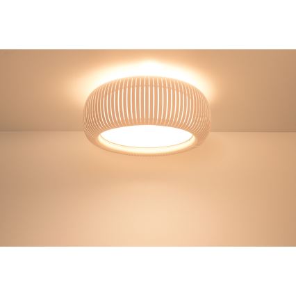 Deckenleuchte STRIPES 2xE27/40W/230V Ø 55 cm creme/weiß