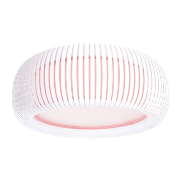 Deckenleuchte STRIPES 2xE27/40W/230V Ø 55 cm weiß/rosa
